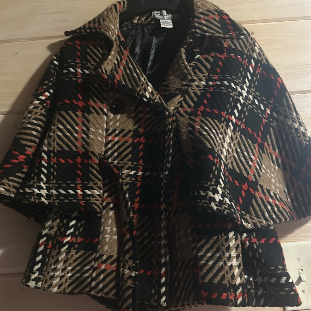 Steve Madden Multicolor Plaid Wool Blend Tweed Cr… - image 3